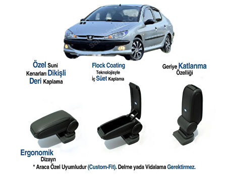 PUGEOT 206 ARACA ÖZEL KOL DAYAMA KOLÇAK VİDASIZ 2009 2010 2011