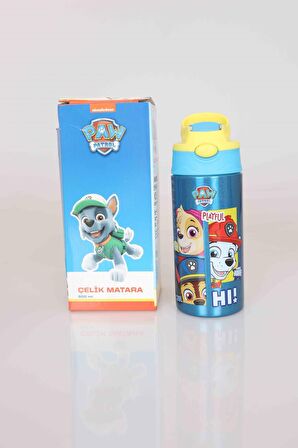 LİSANSLI PAW PATROL ÇELİK MATARA 500 ML