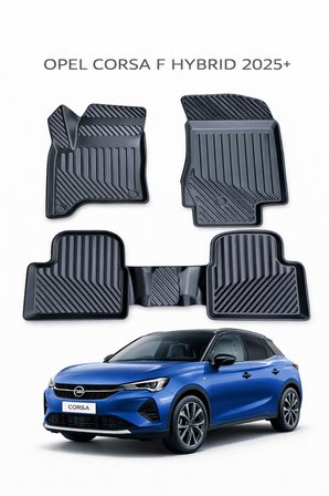 Opel Corsa F 2024+ Hybrid Uyumlu 3D Oto Paspas Premium