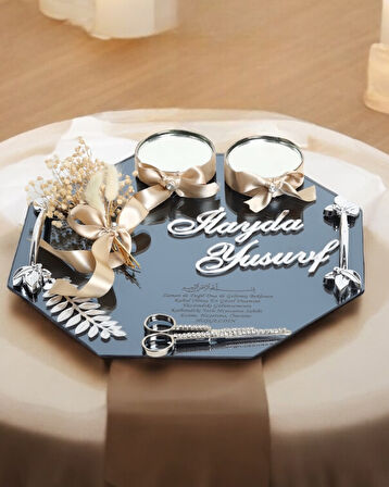 Affinity Gümüş Söz Nişan Tepsisi