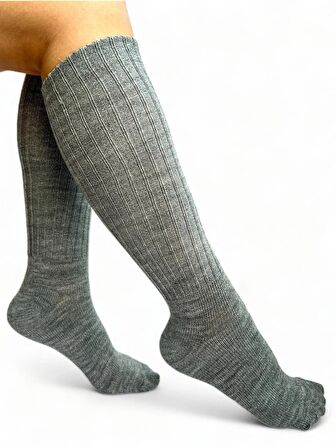 CİHO SOCKS 4 Çift Diz Altı Kışlık Kadın Yünlü Uyku Çorabı Soft Touch