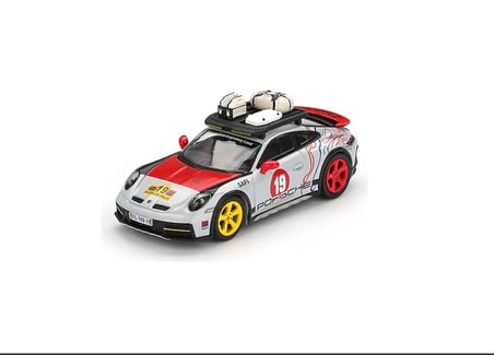 Mini GT Porsche 911 Dakar Uncle Rally 1:64 Diecast Model Araba Blister MGT01068-BL