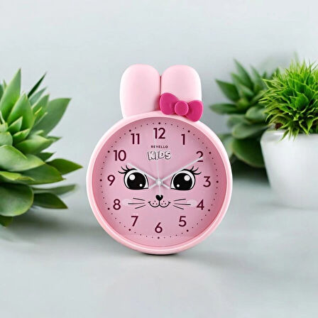 HEDİYELİK PEMBE ÇOCUK ODASI DUVAR SAATİ  27X39 CM