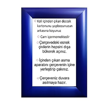 Sar Plus Balıksırtı Puzzle Çerçevesi 500 Parça Için Ebat 48cmx34cm Lacivert