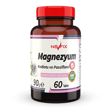 Magnezyum (klorür, Bisglisinat, Malat, Sitrat) Kedi Otu Pasiflora 60 Tablet