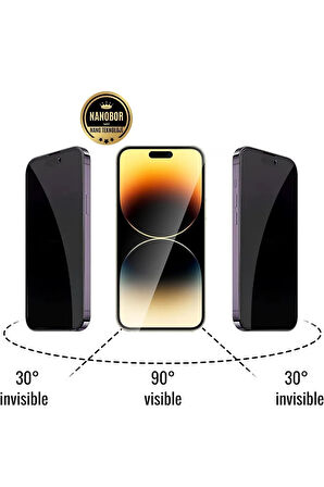 Apple iPhone 15 Pro Max Hayalet Ekran Koruyucu Kırılmaz Cam - Ultra İnce