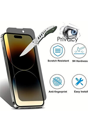 Apple iPhone 15 Pro Max Hayalet Ekran Koruyucu Kırılmaz Cam - Ultra İnce