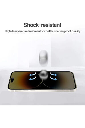 Apple iPhone 15 Pro Max Hayalet Ekran Koruyucu Kırılmaz Cam - Ultra İnce