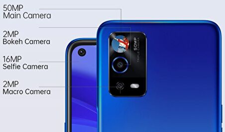 Oppo A55 128 GB Blue 4 GB Ram Yenilenmiş Ürün ( Sıfır Gibi)