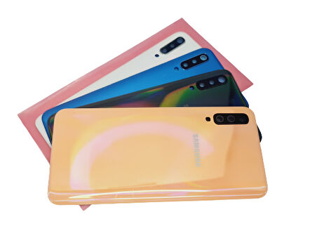 Samsung Galaxy  A50 A505 Arka Kapak (FULL LENSLİ) BEYAZ