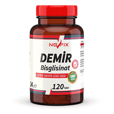  Demir Bisglisinat 17 Mg 120 Tablet Iron