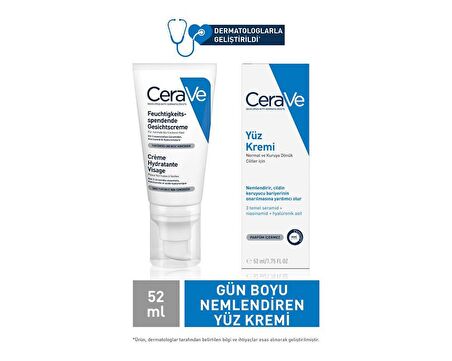 Cerave Yüz Kremi Normal ve Kuruya Dönük Cilt 52 Ml - SKT:12M