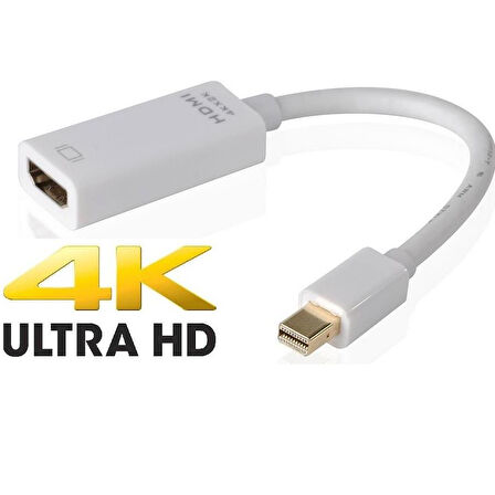 4K Destekli Mini DisplayPort To Hdmi Çevirici Dönüştürücü Adaptör