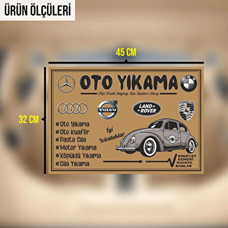 Baskılı 32X45 cm 100 gr 500 Adet Kraft Oto Paspas Kağıdı