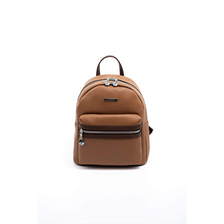 Silver Polo  Kadın  1146-45660 SILVER POLO SIRT ÇANTASI M86 KARAMEL-MAT KAHVE