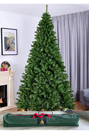 250 Cm Yılbaşı Çam Ağacı 1250 Adet Yoğun Dal Ve Taşıma Çantası