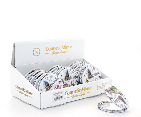 Taşlı İstanbul Tasarımı El Aynası İnce Model 2