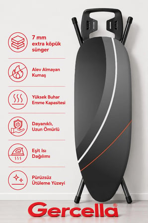 (HEDİYELİ )HYBRİD TURUNCU ÜTÜ MASASI KILIFI BEZİ ÖRTÜSÜ
