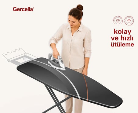 (HEDİYELİ )HYBRİD TURUNCU ÜTÜ MASASI KILIFI BEZİ ÖRTÜSÜ
