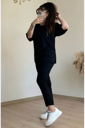 Duble Paça Takım Siyah