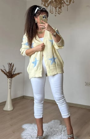 Yıldız Triko Hırka Sarı
