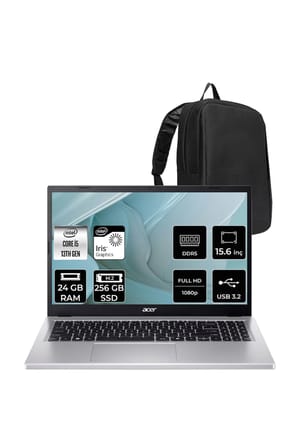 Aspire Go Core i5-1334U 24GB RAM 256GB SSD 15.6" FHD 60Hz FreeDos Dizüstü Bilgisayar AG15-71P