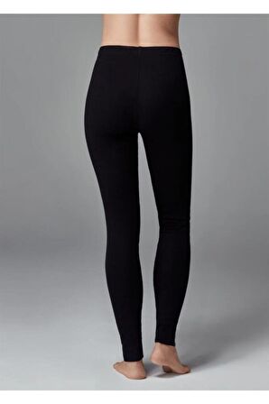 Ozn Giyim Siyah Şardonlu Tüylü Kışlık Tayt