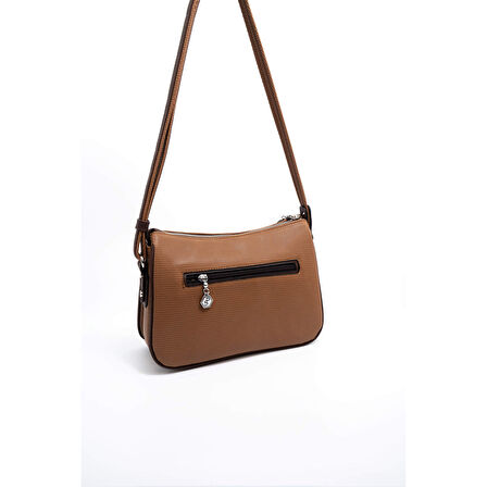 Silver Polo  Kadın Çapraz Çanta 818-45669 SILVER POLO ÇAPRAZ BAYAN ÇANTASI M86 KARAMEL-MAT KAHVE