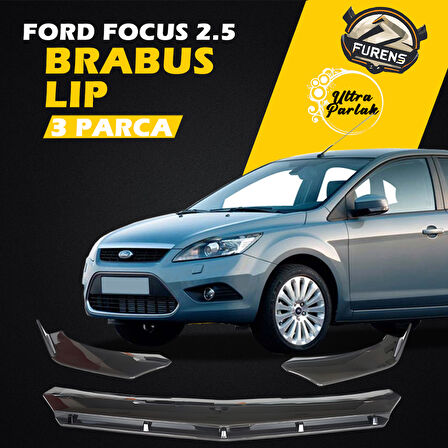 Ford Focus 2,5 2008-2011 Kasa Uyumlu Brabus Ön Lip 3 Parça Kanatlı Lip