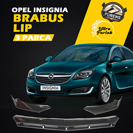 Opel Insignia A 2008-2017 Uyumlu Brabus Ön Lip 3 Parça Kanatlı Lip