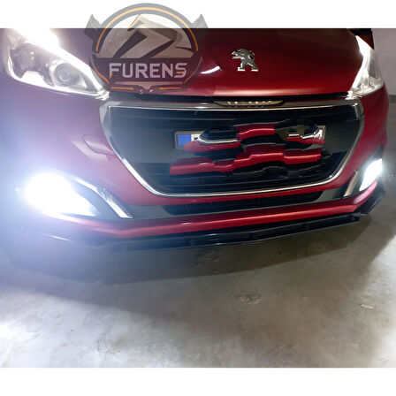 Peugeot 208 2012-2018 Uyumlu Brabus Ön Lip 3 Parça Kanatlı Lip