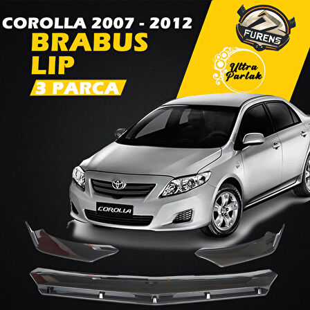 Toyota Corolla 2007-2012 Uyumlu Brabus Ön Lip 3 Parça Kanatlı Lip