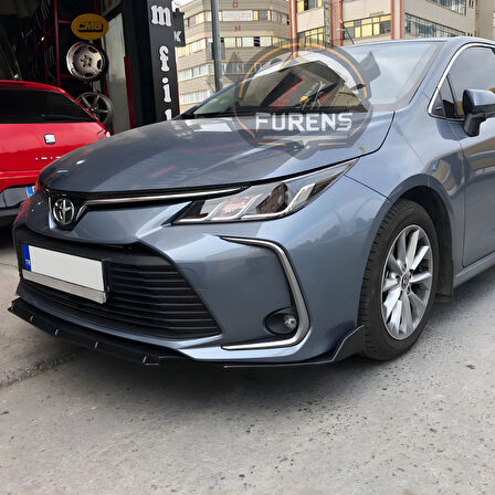 Toyota Corolla 2019 Uyumlu Brabus Ön Lip 3 Parça Kanatlı Lip