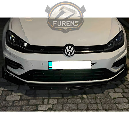 Vw Golf 7 7.5 Uyumlu Brabus Ön Lip 3 Parça Kanatlı Lip
