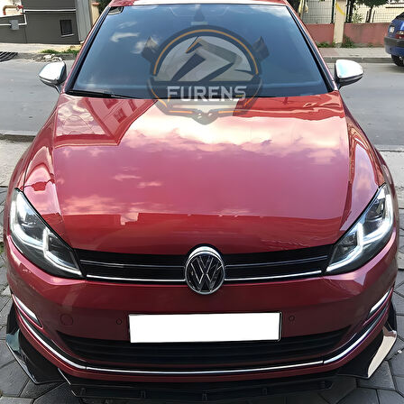 Vw Golf 7 7.5 Uyumlu Brabus Ön Lip 3 Parça Kanatlı Lip