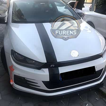 Vw Scirocco 08-16 Uyumlu Brabus Ön Lip 3 Parça Kanatlı Lip