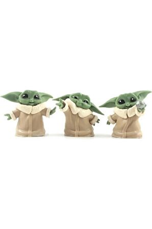 Baby Yoda 6lı Set Figür Biblo 6 Adet Figür