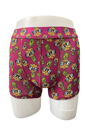 Eğlenceli Ananas Desenli Erkek Boxer – 2304a