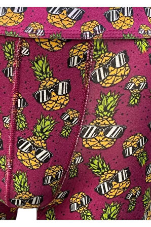 Eğlenceli Ananas Desenli Erkek Boxer – 2304a