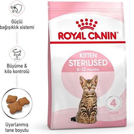 Royal Canin Kitten Sterilised Kısırlaştırılmış Yavru Kedi Maması 2 kg