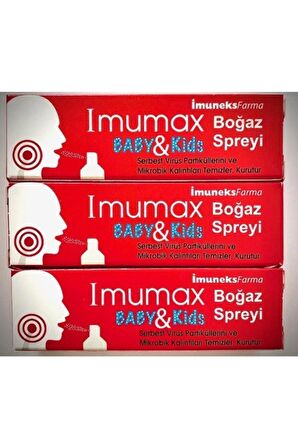 Imuneks Imumax Baby & Kids Boğaz Spreyi 20ml*3 Adet