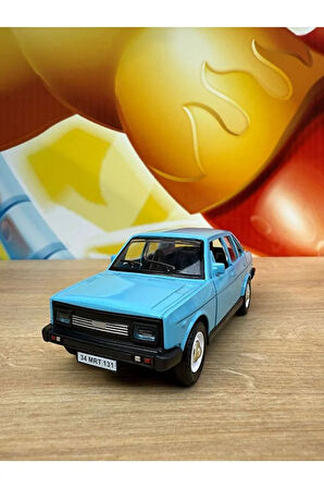 Fiat /Tofaş Murat 131 Koleksiyon Metal Araba 12cm Nostaljik Araba Mavi Murat 131 Diecast Model Araba