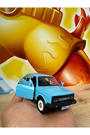 Fiat /Tofaş Murat 131 Koleksiyon Metal Araba 12cm Nostaljik Araba Mavi Murat 131 Diecast Model Araba