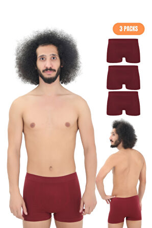 Erkek 3'lü Dikşsiz Mikro Fiber Boxer Seti – Rahat Bel Lastiği Likralı