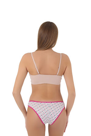 Kadınlar İçin Şıklık ve Konforu Bir Arada Sunan Desenli Pamuklu Kurdeleli Külot