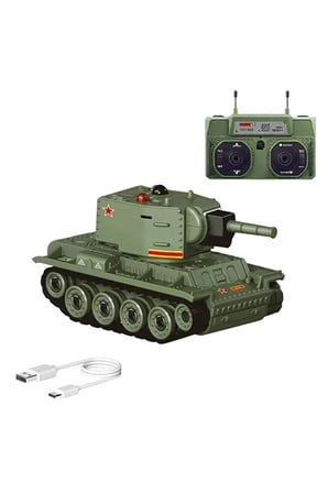 Uzaktan Kumandalı Mini Askeri Tank 9 Kanal Kızıl Ötesi Savaş Özellikli Uzaktan Kumandalı Mini Tank