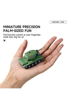 Uzaktan Kumandalı Mini Askeri Tank 9 Kanal Kızıl Ötesi Savaş Özellikli Uzaktan Kumandalı Mini Tank