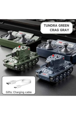 Uzaktan Kumandalı Mini Askeri Tank 9 Kanal Kızıl Ötesi Savaş Özellikli Uzaktan Kumandalı Mini Tank