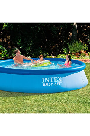 Easy Mavi Renk Kolay Kurulum Şişme Havuz 305x76cm Büyük Boy Aile Havuzu Bahçe Havuzu