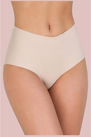 Yüksek Bel Lazer Kesim Bato Silikonlu Kaydırmaz Slip Lazer Külot Korse